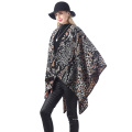 Klassische Decke Oversize Schals Damen Stricken Offene Front Poncho Cape Wraps